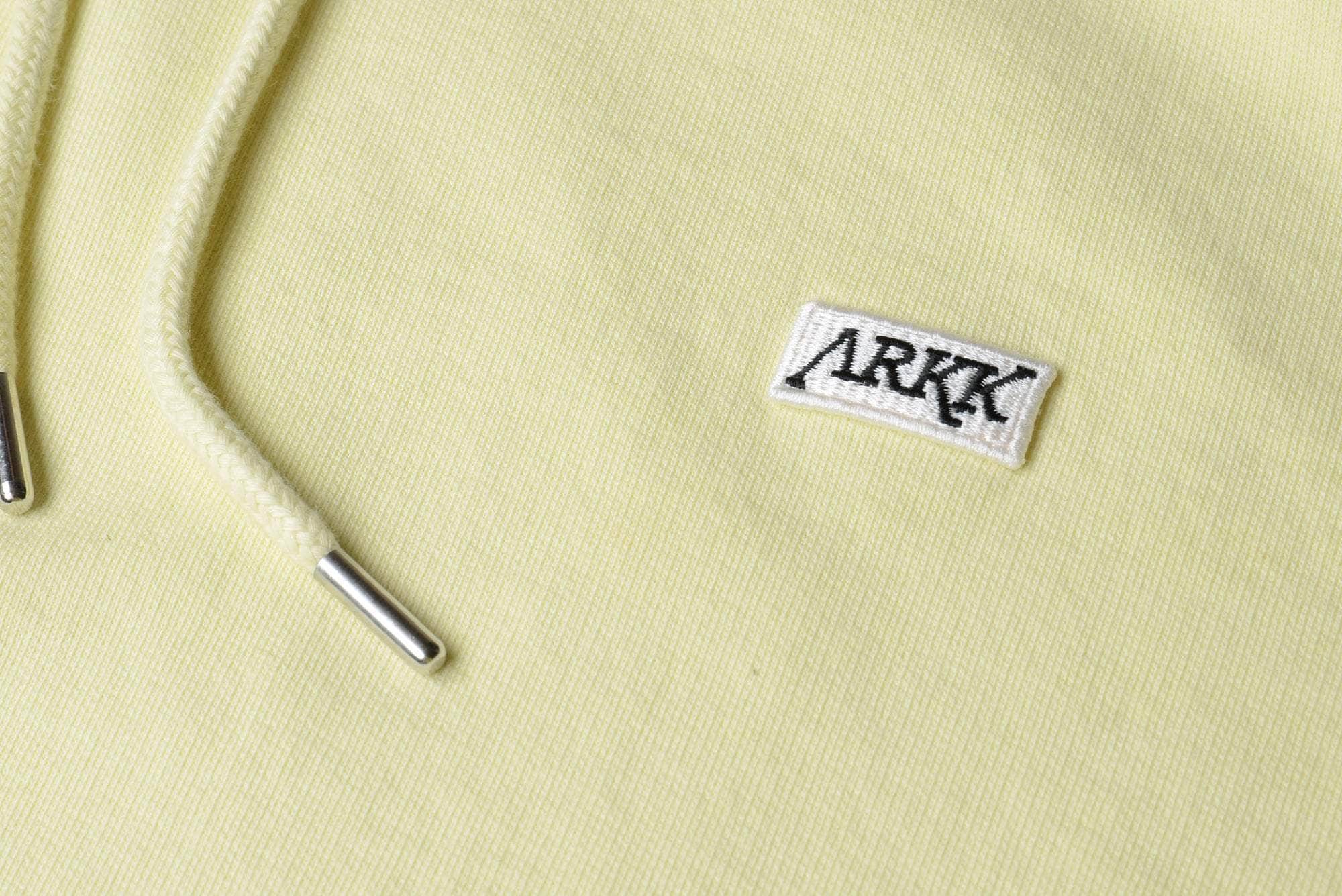 ARKK Apparel ARKK Box Logo Hoodie | Faded Yellow Hoodie